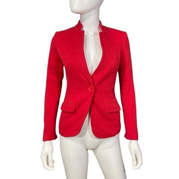 Gibson Red Notch Collar Blazer - Picture 3 of 11